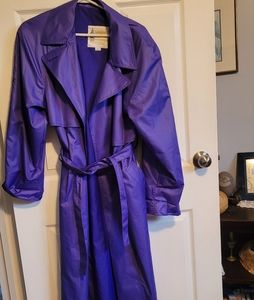 Retro and Wonderful Purple Vintage London Fog long coat!